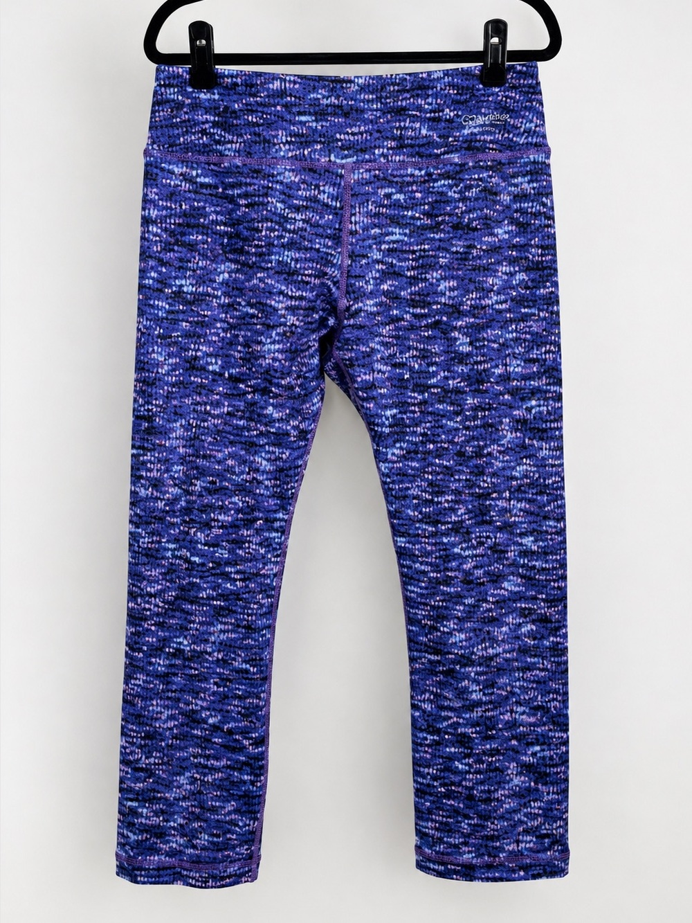 Calvin Klein Performance Blue Purple Printed Cropped Leggings Women’s Size Large